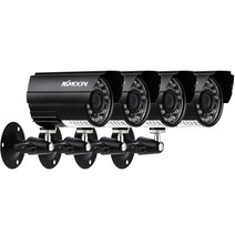 KKmoon KKmoon® TP-C217 LOT4 AHD 720 CMOS (24) 애는 IR 방수 카메라 조명 - N 미국 규제 시스템이 제공하는 인증 전원 공급 장치 12V2A을 포함 업체, 검정