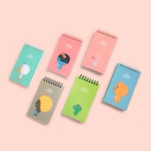 카카오프렌즈 리틀프렌즈 PP커버 스프링 수첩 1개_카카오프렌즈수첩, 리틀 어피치