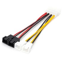 IDE4핀 TO 3핀 분배 변환 케이블 12V 5V 쿨러 팬 젠더 3핀 4핀 파워3핀, 벤타샵상품선택