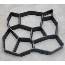 DIY 수제 콘크리트 금형 포장 플라스틱 바닥 시멘트 벽돌 마당 바닥 꾸미기, 기본