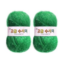 울클럽 별꽃수세미 만들기 DIY 고급수세미실 2볼세트, 190브라이트그린