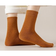 아미에뜨 도톰한 보온 여성 중목 따뜻한 무지 겨울양말 8color