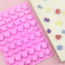 프롬아떼 실리콘몰드 - 캐릭터 54구 당근 하트 토끼 비누 석고 레진몰드, 몰드_동물원