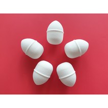 [스펀지팝] 흰색 라텍스 똥퍼프 SBR재질 파운데이션 화장 메이크업퍼프조각웨지스펀지