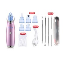 피부 미용 맛사지 관리 레이저 모공 진공 블랙 헤드 리무버 클리너 블랙 헤드 용 업그레이드 된 블랙 헤드 진공 충전식 페이스 진공 코메돈 추출기 도구, 협력사, 유형 4