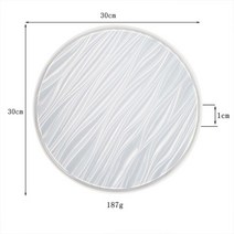 석고 트레이 몰드 콘크리트 아치 금형 실리콘 U 모양 웨이브 레인보우 수지 시멘트 공예 용품 만들기 홈 인테리어, [07] Round