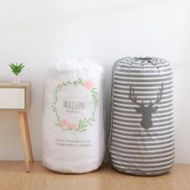 대용량 이불보관 의류 수납백 빨래 이불가방 방수 수납 비닐 정리함 보관함 수납함 주머니, 선인장