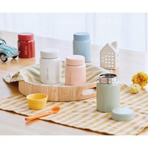 보온보냉 가벼운 휴대용 미니죽통 푸드자 밀폐용기, 280ml, 화이트