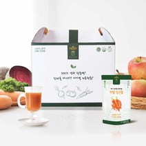 물한방울 넣지않은 당근즙 구좌당근 생과착즙100% 당근즙 독소배출 클렌즈주스, 30포, 100ml