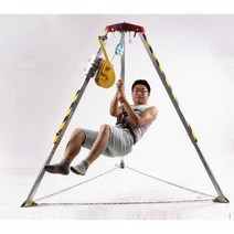 삼각리프트 크레인 비상 안전 공사 완강기 하수도, 1800lbs(윈치 포함) + 안전 장치