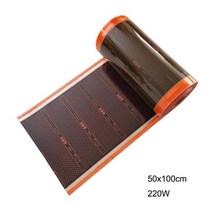 구들장 온도 조절기 농막 탄소매트 필름 원적외선 탄소 난방 난방 그래 핀 PTC 바닥, 50x100cm