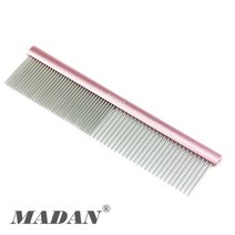 마단 표준콤 학원용콤 Comb 강아지빗 일자빗 모든견종 가능, 7.5인치 19Cm 칼라콤 MAC-190V Pink
