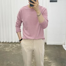 아도르클래식 MZ 포그니 9컬러 부드러운 터치 라운드 긴팔 니트