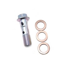 M10 x 1.25 브레이크 마스터 실린더 오일 호스 나사 밴조 볼트 바이크 오토바이 범용 튜브 튜빙 22x1.25