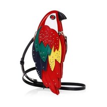 케이트 스페이드 리오 앵무새 크로스바디 클러치 이탈리안 가죽 여성 위슬렛