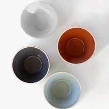 cocooning 백인대가 도자기 핸드메이드 한식 신혼부부 밥그릇 국그릇 면기 시리즈, 연그레이