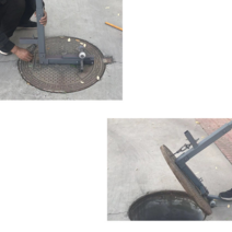 맨홀뚜껑개방기 유압 접이식 맨홀개폐기 맨홀지렛대