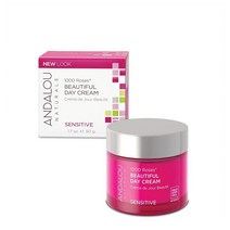 Andalou Naturals 1000 Roses Beautiful Day Cream 안달로우 1000송이 장미 뷰티풀 데이 크림 1.7oz