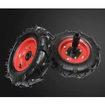 경운기 관리기 타이어 고무 바퀴 휠 부품 좌우, 내마모성 공압 타이어 400-8 내부 외부