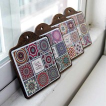 북유럽 라면 원목 우드 냄비 받침 예쁜냄비받침대, 드림