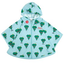베베드피노 브로콜리 레인 케이프 유아 비옷 등원룩 레인코트 방수 옷_BP31JF313
