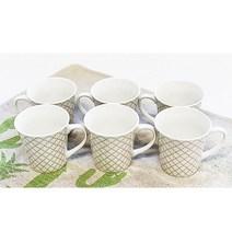 기타 도자재 믹스커피 머그잔 6P세트 (B)