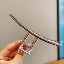 한국식 패션 골드 실버 할로우 기하학 메탈 헤어클립 헤어집게 크로스 머리띠 헤어핀 헤어 크랩 여성 액세서리