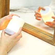 더배라 LED 백색소음기+무드등, 화이트