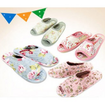 이티엔커머스 퀼트 실내화 3p, 멜로우 그린