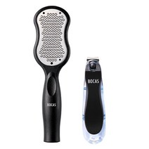 보카스 각질제거기(FC-1000) + 회전 발톱깎이(TNC-3020) 2종 세트 풋파일, 1set, 각질제거기(블랙)