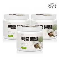 건강앤 백출가루 백출 분말 차 3통, 3개, 200g