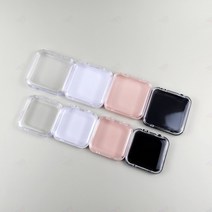 투명 미니 케이스 다용도 악세사리 보관 귀걸이 피어싱 수납 정리 목걸이 반지 네일팁 소품 보관함, 소 블랙