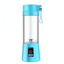 오렌지착즙기 쥬서기 착즙기추천 mini electric wireless juicer 휴대용 블렌더 푸드 프로세서 개인 usb 홈 믹서 기계 스무디 블렌더 juicers foy, 푸른