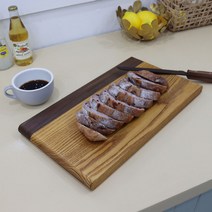 원목 옻칠도마 4type 3size, 투톤C 도마 특대