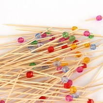 대나무 아크릴 과일꽂이100P l 과일꼬지 샌드위치꽂이, 3. 투명볼, 1봉약100P