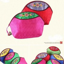 전통 파우치(대) 화장품 여행 장지갑 설날 명절 외국인 기념품 한복, 전통파우치(대)-옐로우랜덤