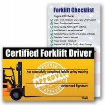 Forklift Certification Training Cards (Package of 10) null, 1, 기타