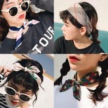 홀리지 포니 실크 트윌리 여성 쁘띠 4계절 스카프