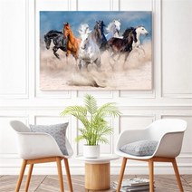 셀러허브_리빙 돈 들어오는 말 사진 그림 인테리어 액자 캔버스 3호, 선택완료