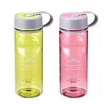 락앤락 에코라이프 물통/ 비스프리 물병/ 휴대용 아웃도어용 물통, 투톤스파우트 물병650ml 핑크