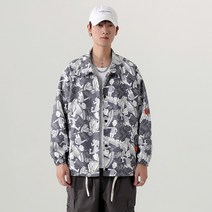 Sevenmoon 데일리 경박스럽다 오버핏 간략하다 도안 재킷 코트 여름남자