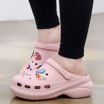 레이시스 여성 통굽 키높이 젤리 슬리퍼 아쿠아슈즈 EVA 실내화 여름 물놀이 신발 88미디시알투N