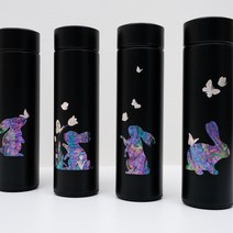 외국인선물 토끼자개텀블러 한국전통공예 나전칠기, 보자기포장, 사랑