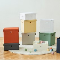 샘책장호환 한샘 폴리 수납바스켓 시리즈 3P 대/중/뚜껑 한샘온라인, 바스켓 중형 3P, 화이트체크(M)