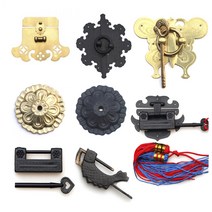 국산 옛날전통문양장식 면판링 이마 자물통 자물쇠, 08.나비면판16-6블랙120x95mm비녀포함