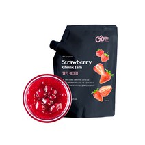 청크잼 딸기 1kg 딸기잼 주스 에이드 디저트 토핑 음료베이스 베이킹재료