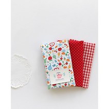 원단패키지 북유럽후르츠(레드)3종 1/8마 66705, 1/4마(45cmX55cm)3장