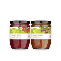 복음자리 무농약 과일잼 2병 (딸기 무화과), 무농약딸기잼500g+무농약딸기잼500g