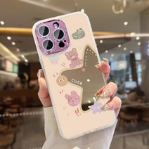 아이폰15 거울 실리콘 케이스 플러스 프로 맥스