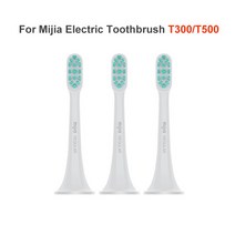 호환 XIAOMI-미지아 T100 T300 T500 음파 칫솔 교체 헤드 3 개 구강 위생 청결 Mi, [01] 6PCS T100 Heads